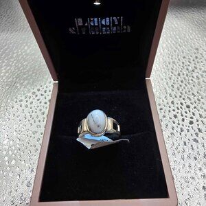 Howlite stone set in sterling silver